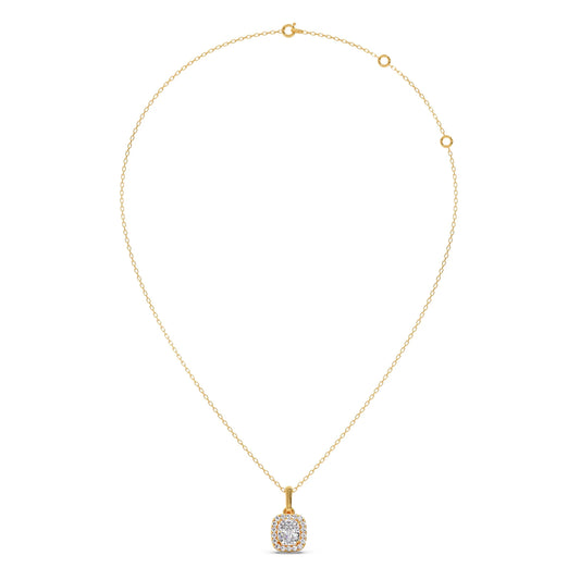 Cushion-Cut Diamond Necklace