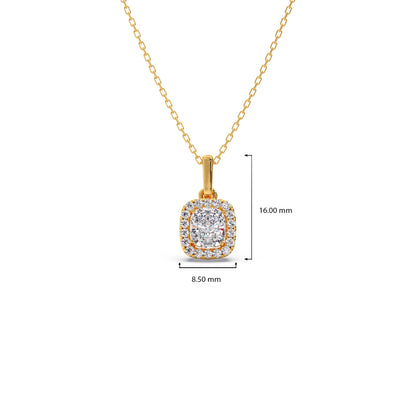 Cushion-Cut Diamond Necklace