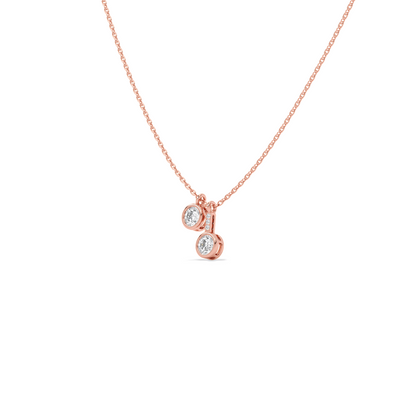 Dangling Round Solitaire Pendant