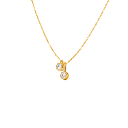 Dangling Round Solitaire Pendant