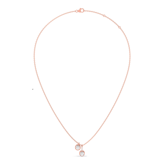 Dangling Round Solitaire Pendant