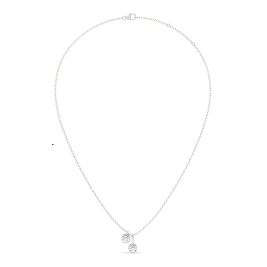 Dangling Round Solitaire Pendant