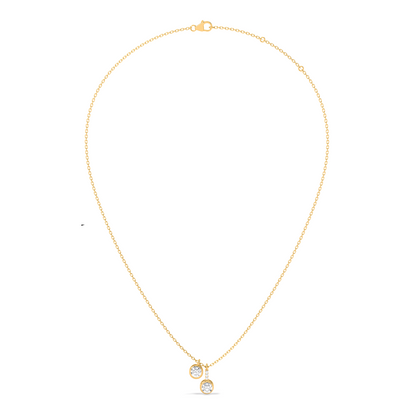 Dangling Round Solitaire Pendant