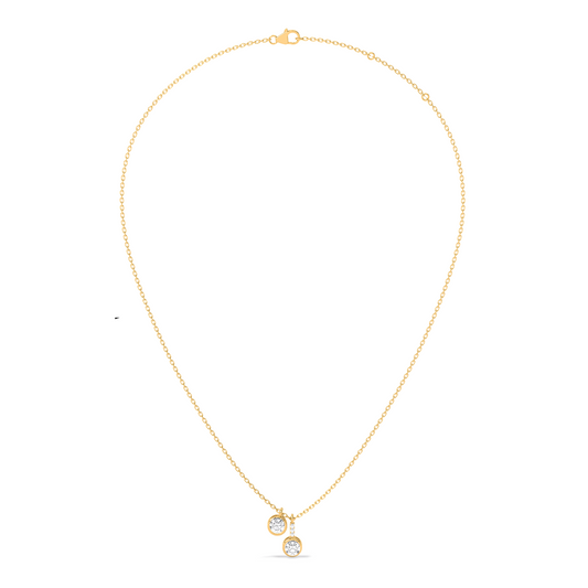 Dangling Round Solitaire Pendant