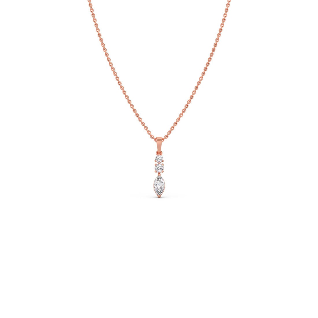 Marquise & Round Trio Pendant