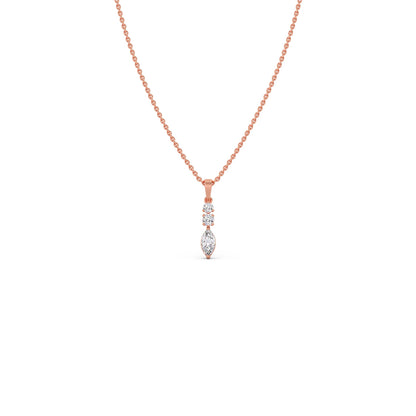 Marquise & Round Trio Pendant