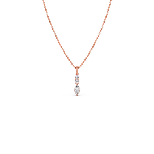 Marquise & Round Trio Pendant