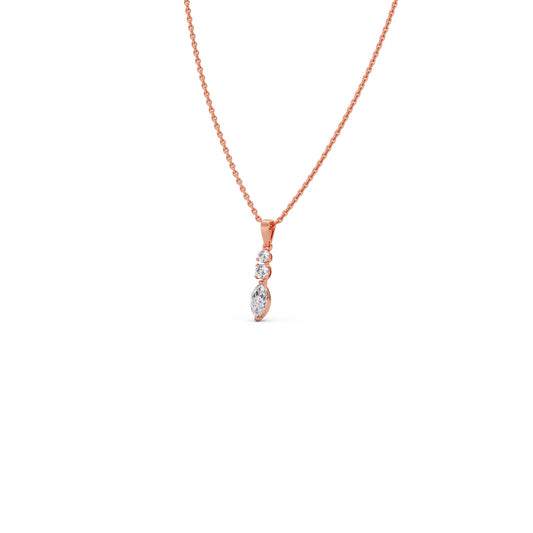 Marquise & Round Trio Pendant