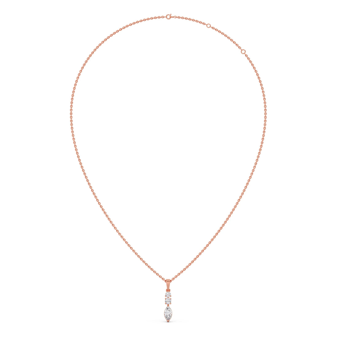 Marquise & Round Trio Pendant