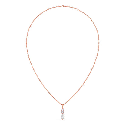 Marquise & Round Trio Pendant
