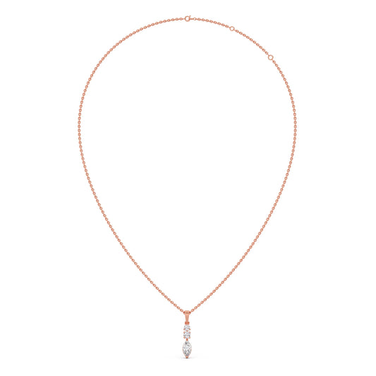 Marquise & Round Trio Pendant