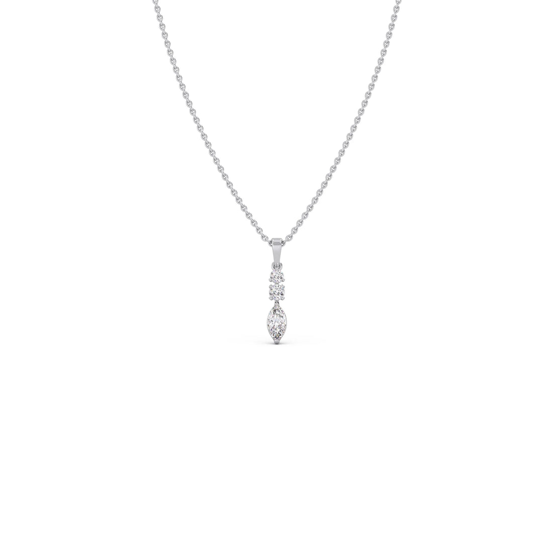 Marquise & Round Trio Pendant