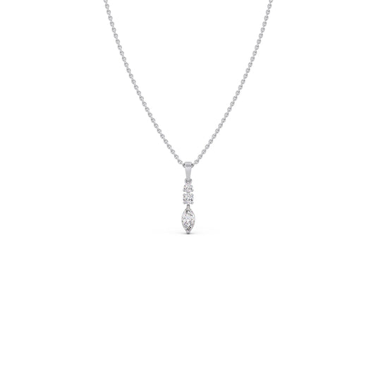 Marquise & Round Trio Pendant