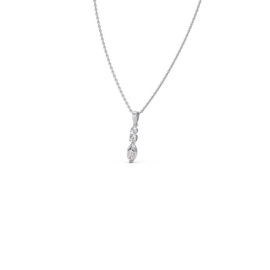 Marquise & Round Trio Pendant