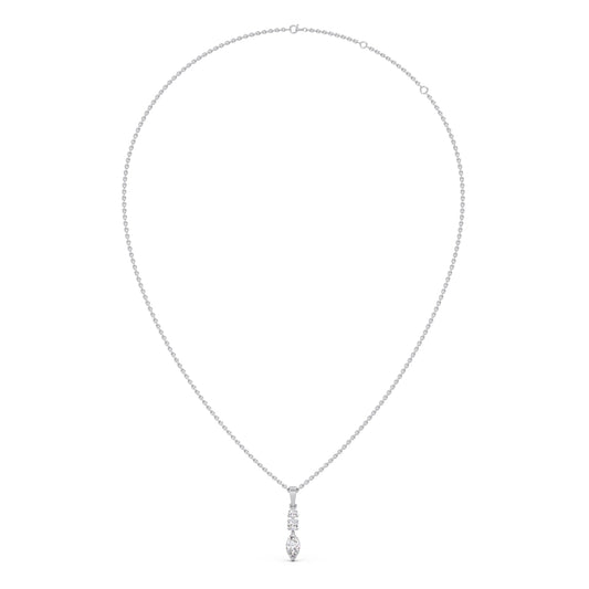Marquise & Round Trio Pendant