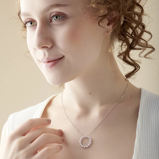 Elegant Marquise Circle Pendant