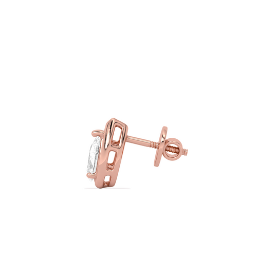 Pear Shape Diamond Stud Earrings