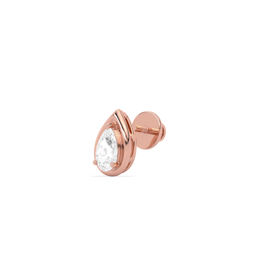 Pear Shape Diamond Stud Earrings