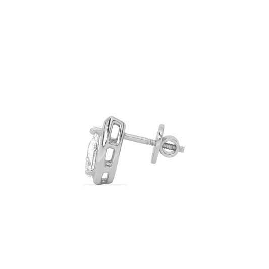 Pear Shape Diamond Stud Earrings