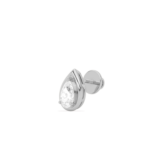 Pear Shape Diamond Stud Earrings