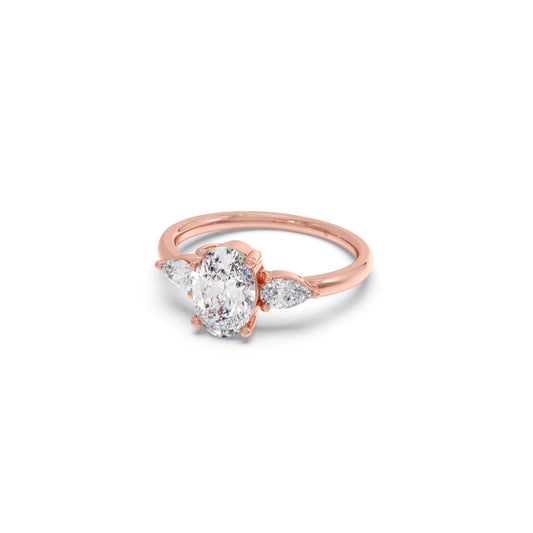 Oval Cut Three Stone Engagement Ring