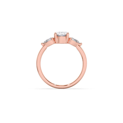 Oval Cut Three Stone Engagement Ring