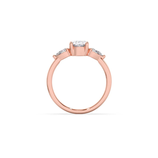 Oval Cut Three Stone Engagement Ring