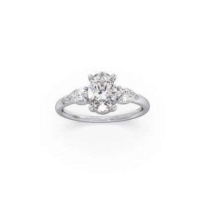 Oval Cut Three Stone Engagement Ring