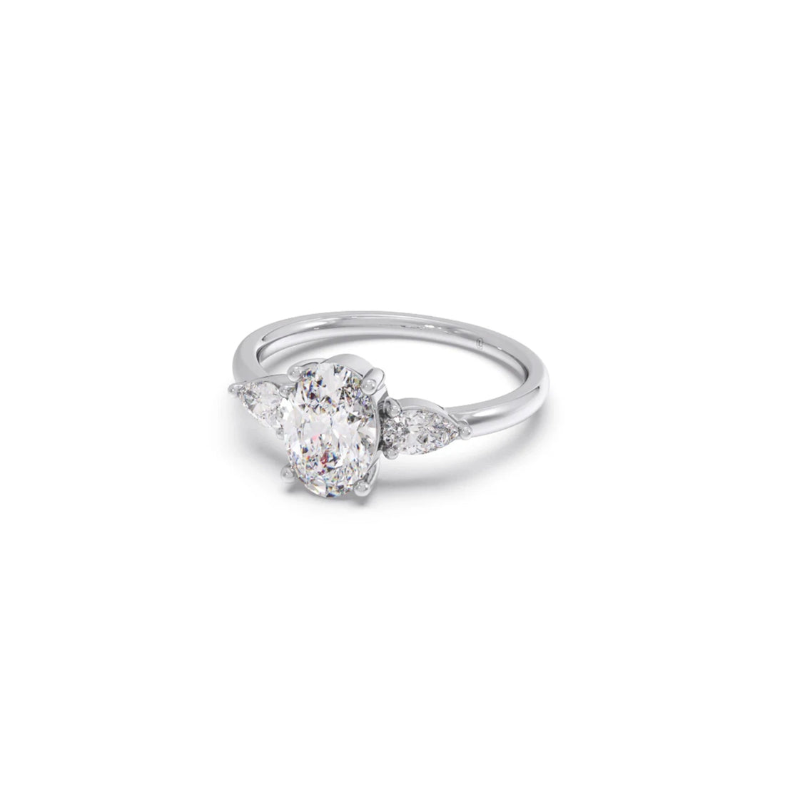 Oval Cut Three Stone Engagement Ring
