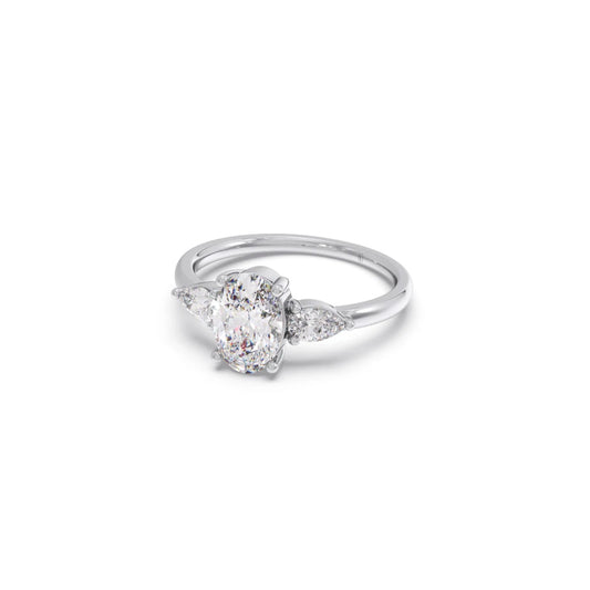 Oval Cut Three Stone Engagement Ring