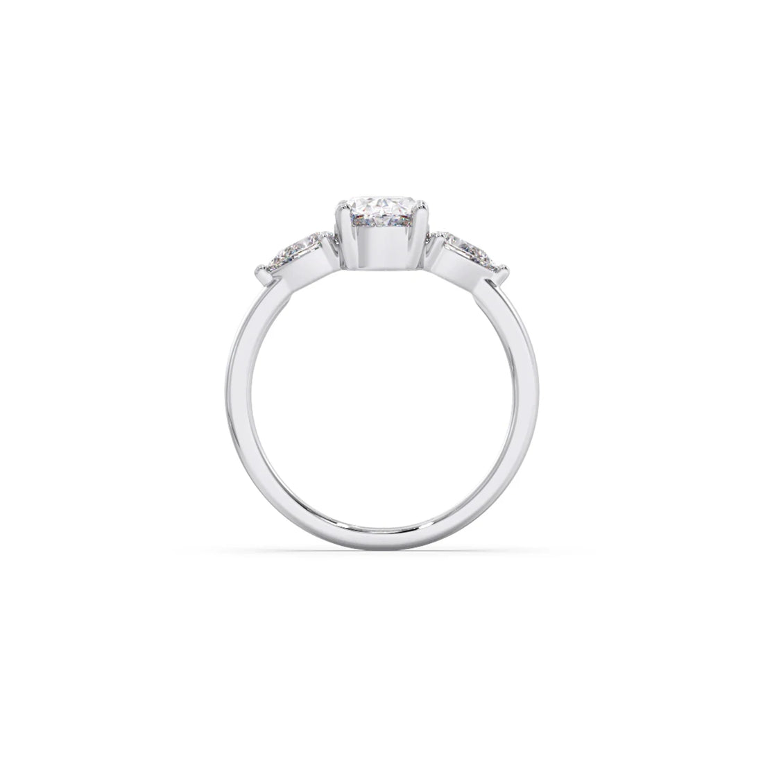 Oval Cut Three Stone Engagement Ring