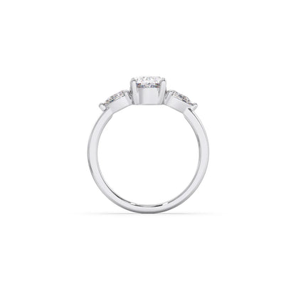 Oval Cut Three Stone Engagement Ring