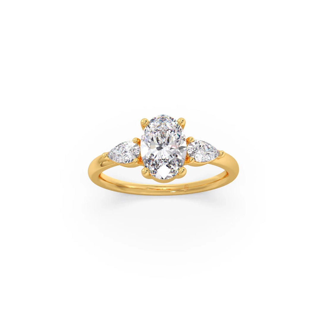 Oval Cut Three Stone Engagement Ring