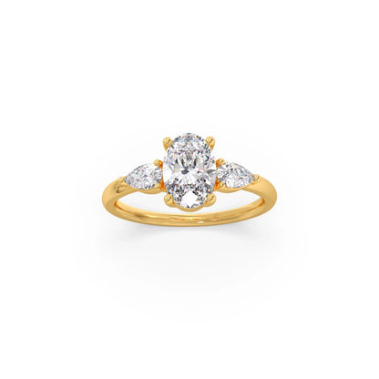 Oval Cut Three Stone Engagement Ring