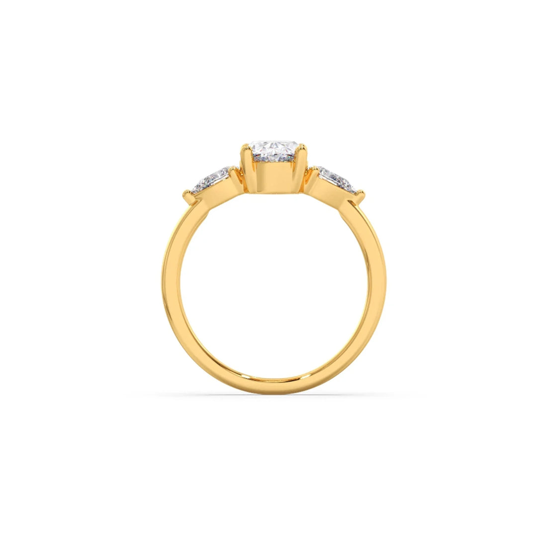 Oval Cut Three Stone Engagement Ring