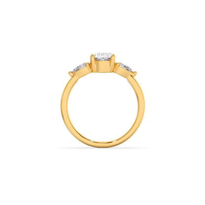 Oval Cut Three Stone Engagement Ring