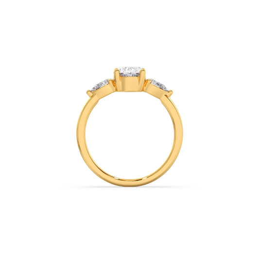 Oval Cut Three Stone Engagement Ring