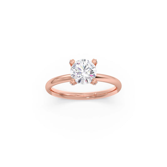 1.31 cts Round Brilliant Solitaire Ring