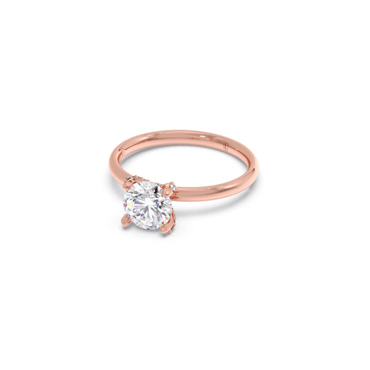 1.31 cts Round Brilliant Solitaire Ring