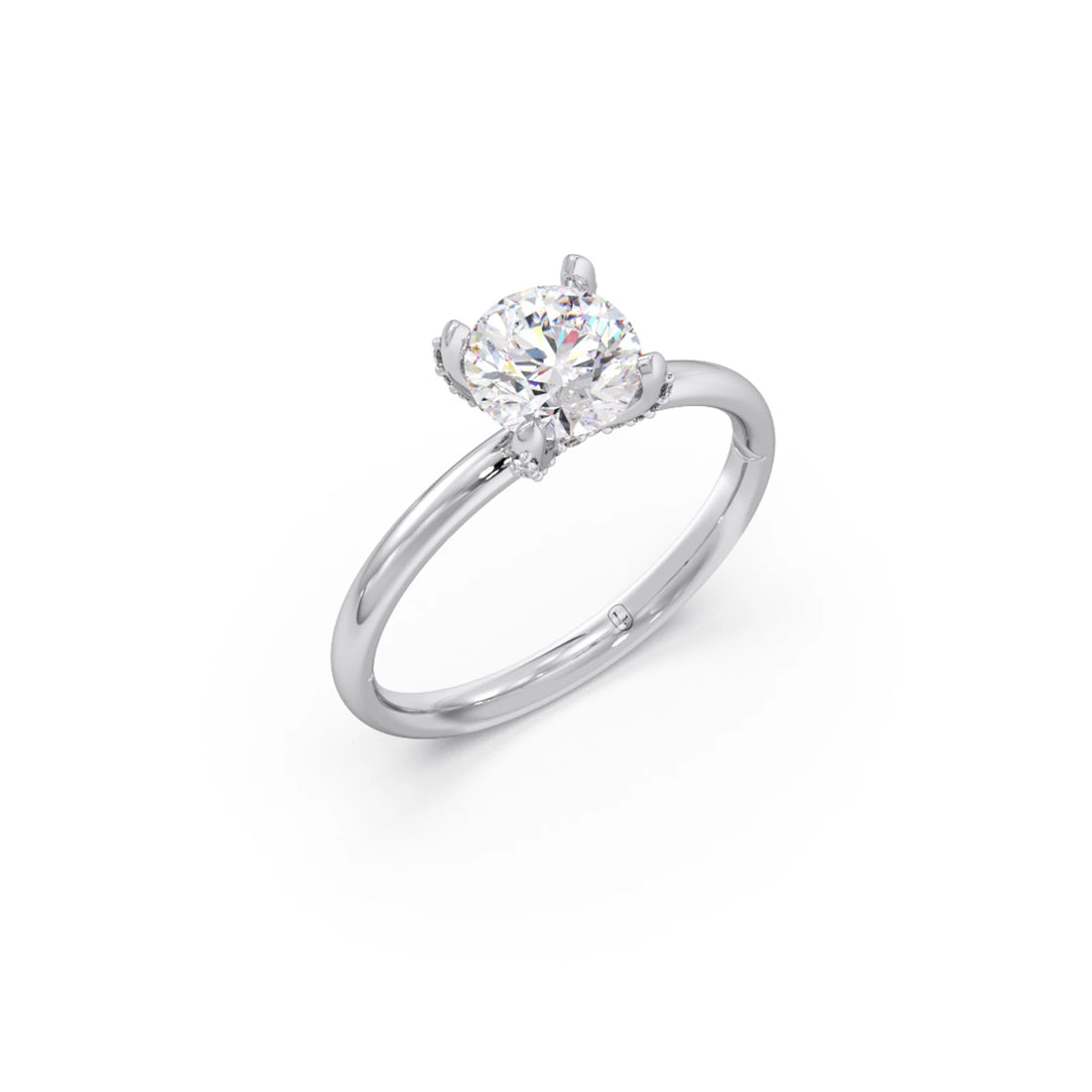 1.31 cts Round Brilliant Solitaire Ring