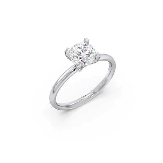 1.31 cts Round Brilliant Solitaire Ring