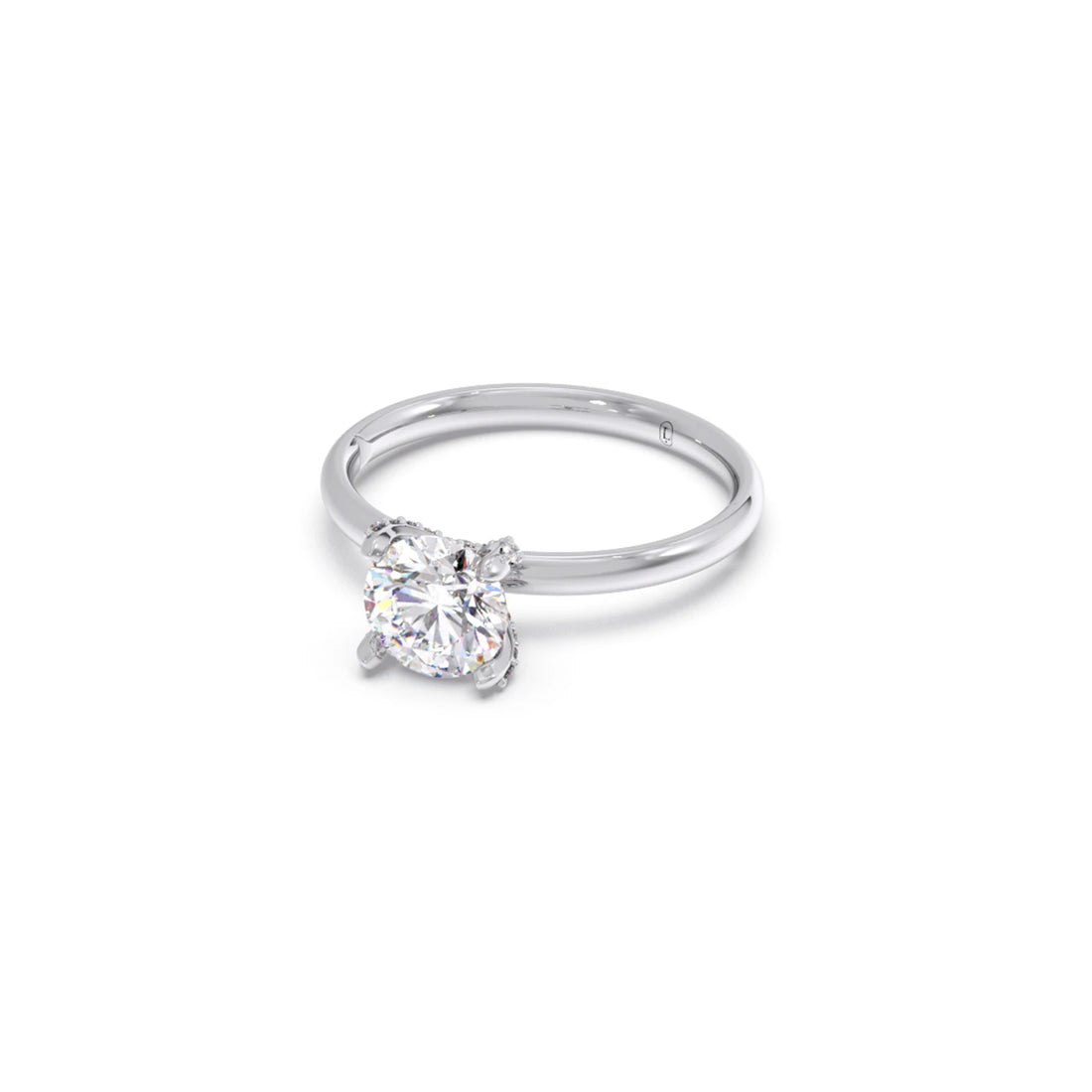 1.31 cts Round Brilliant Solitaire Ring