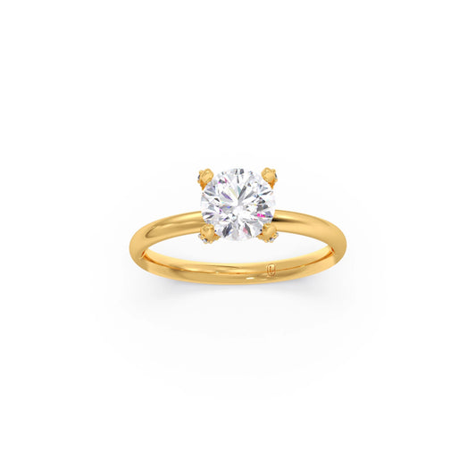 1.31 cts Round Brilliant Solitaire Ring