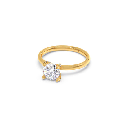 1.31 cts Round Brilliant Solitaire Ring