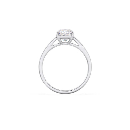 Solitair Cushion Shape Diamond Engagement Ring - 1.00 Cts