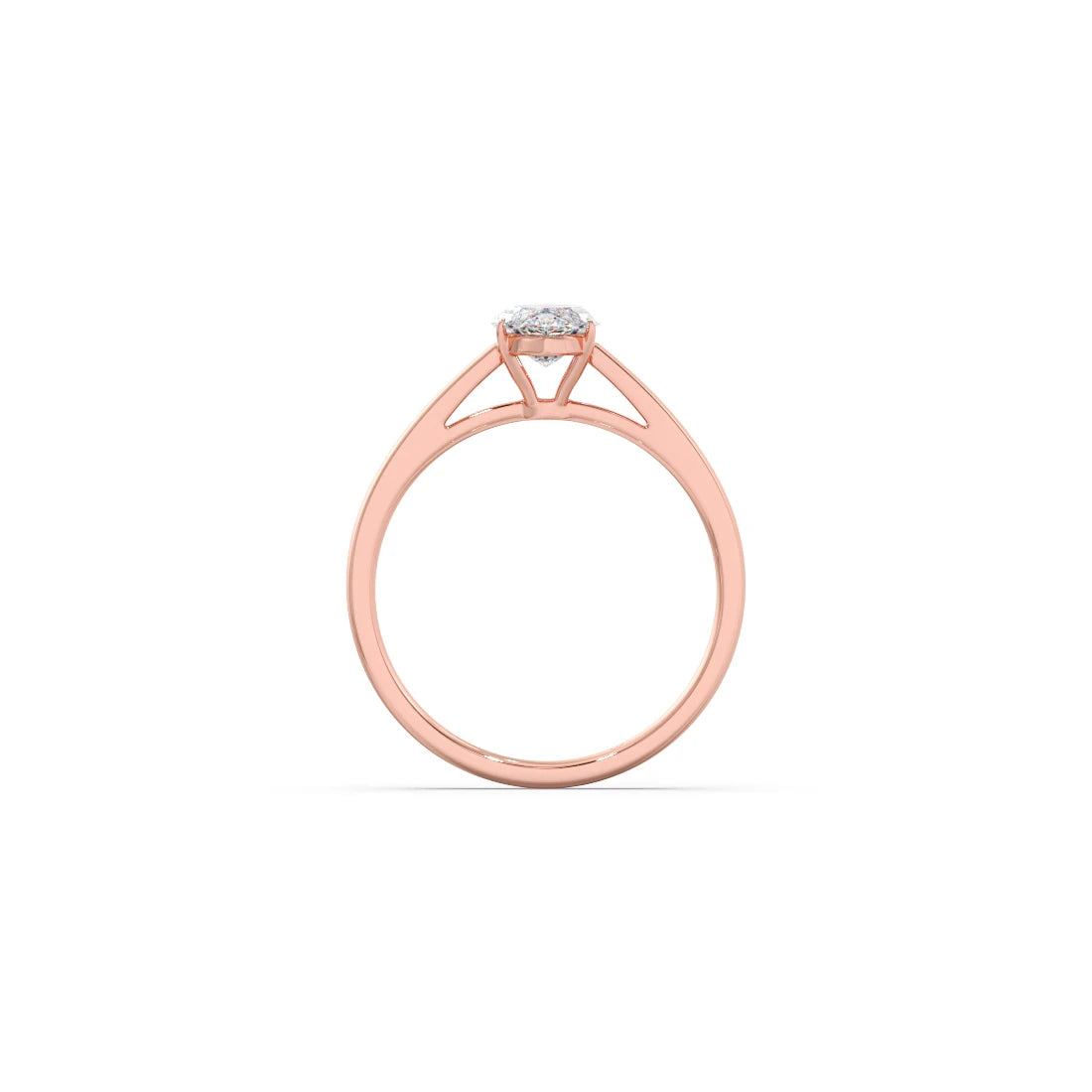 Solitaire Marquise Shape Diamond Engagement Ring - 1.00 Cts