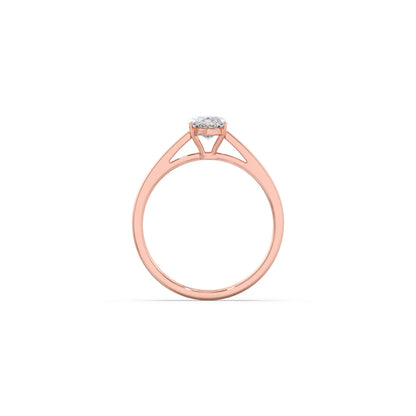 Solitaire Marquise Shape Diamond Engagement Ring - 1.00 Cts