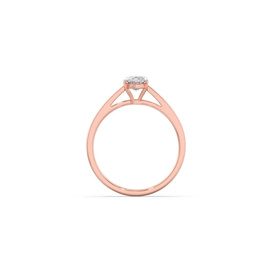 Solitaire Marquise Shape Diamond Engagement Ring - 1.00 Cts