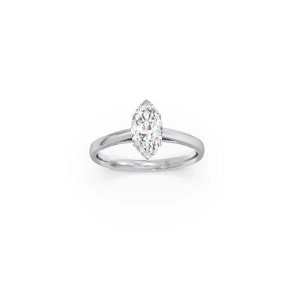 Solitaire Marquise Shape Diamond Engagement Ring - 1.00 Cts