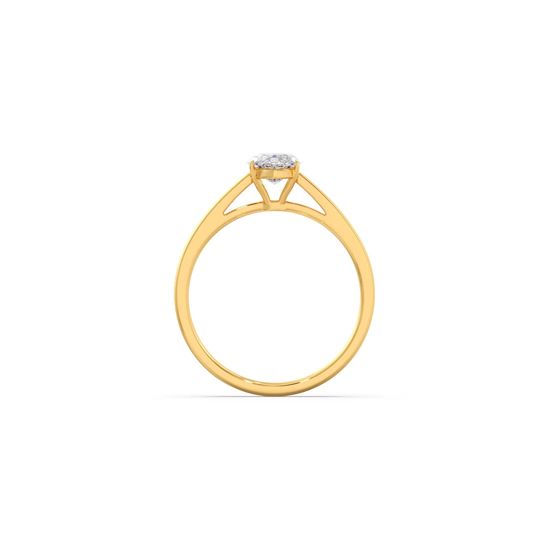 Solitaire Marquise Shape Diamond Engagement Ring - 1.00 Cts